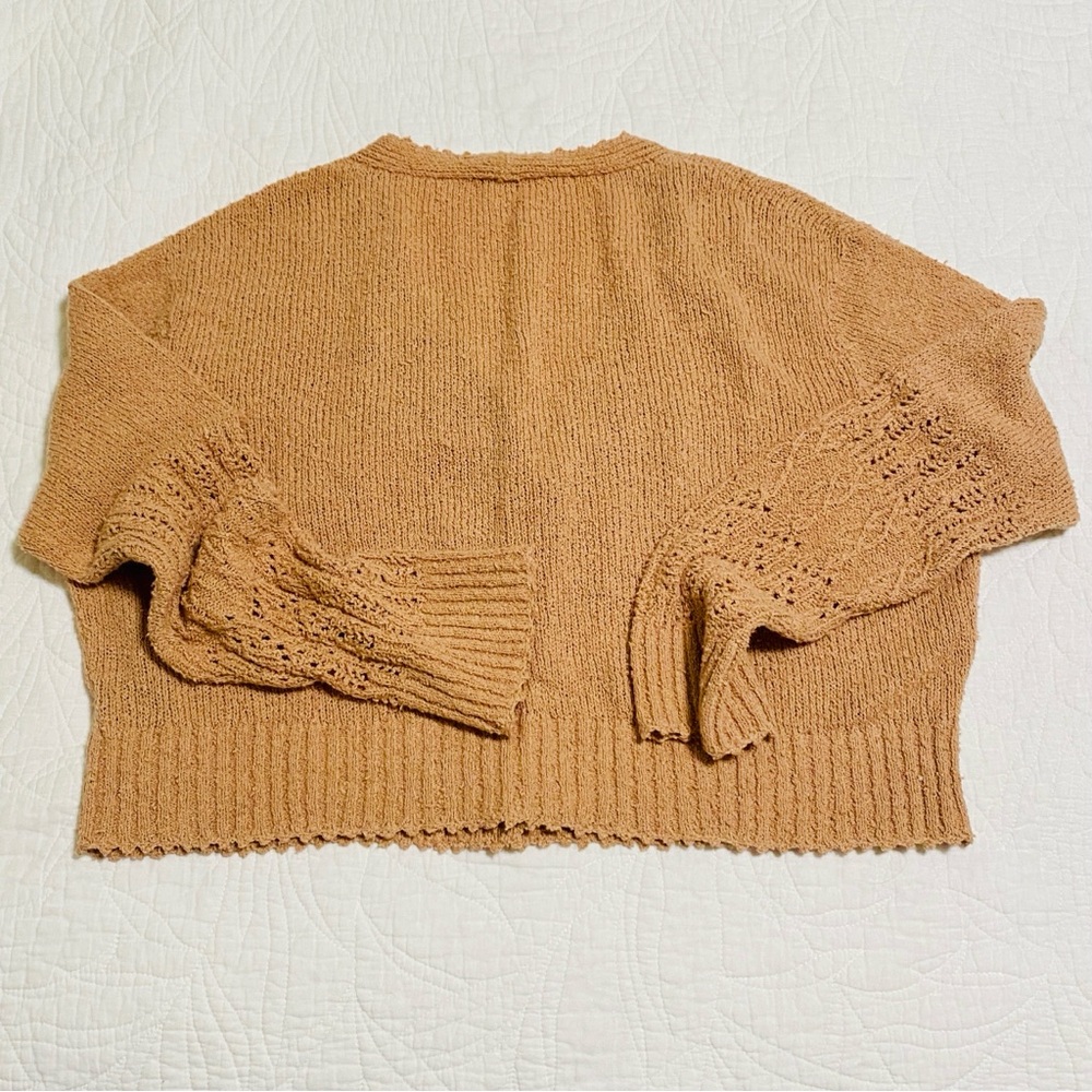 Rachel Comey Olia Cardigan Peruvian Cotton Camel Large - Picture 9 of 13